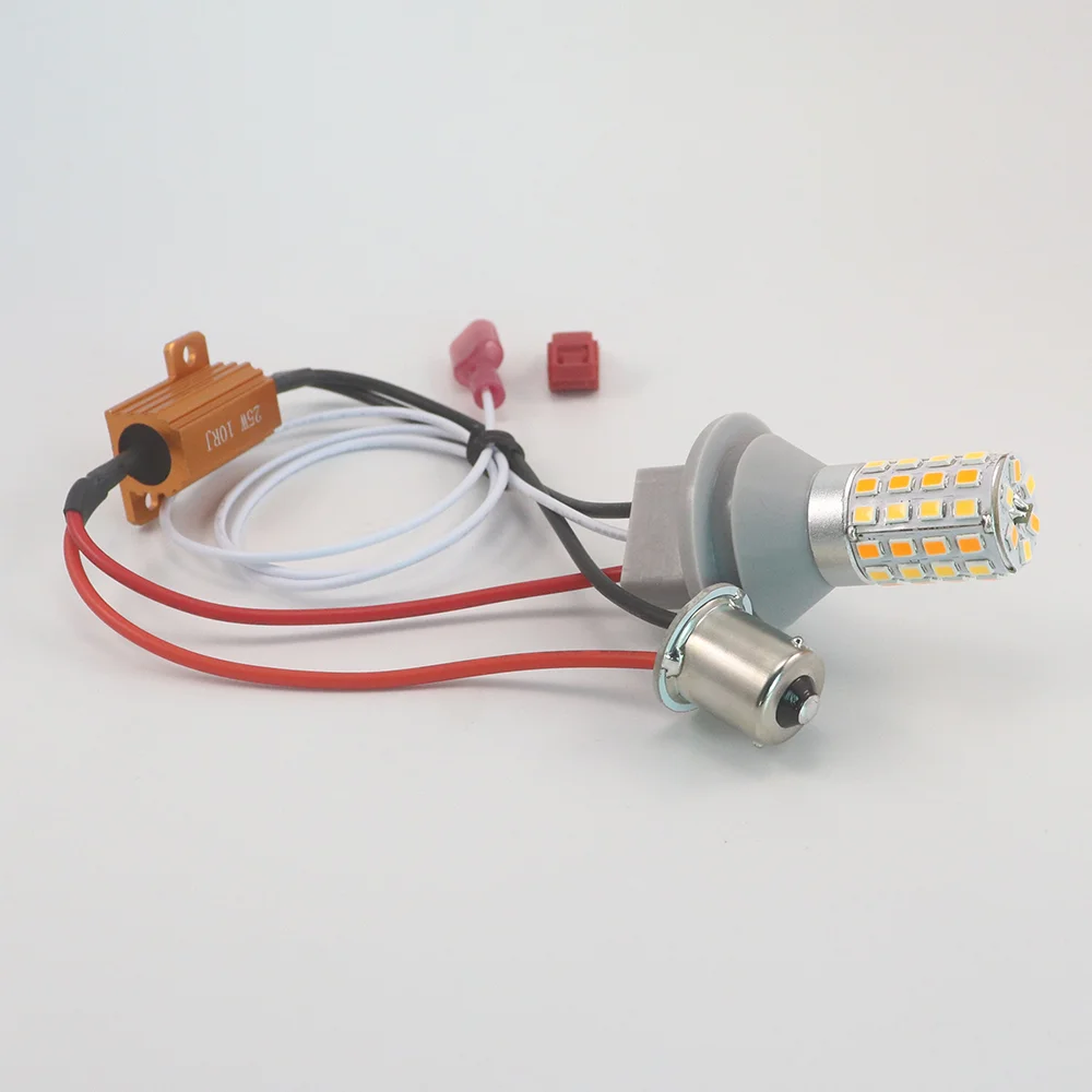 1156 Dual Color LED Bulb Wire Tap and ACC Connection Set