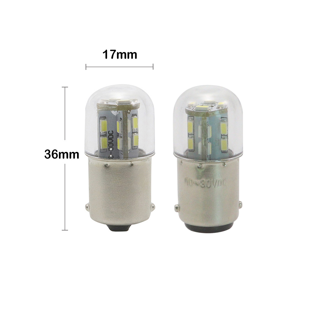 Front optical perspective of G18 LED bulb with top-mounted radial emitter layout