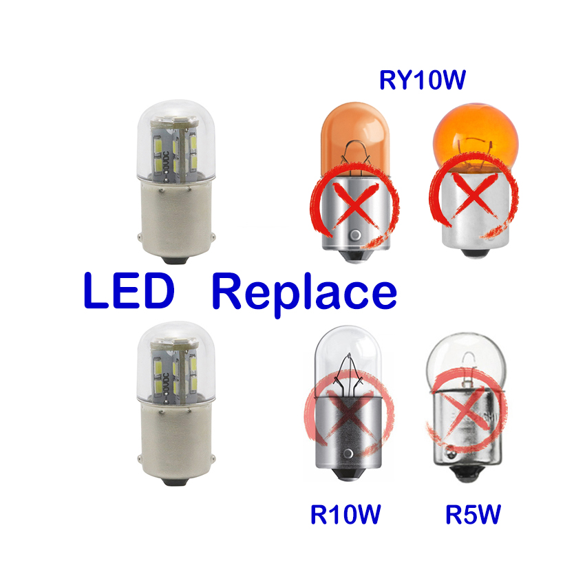 MIDCARS G18 series LED globe bulb base and replacement overview