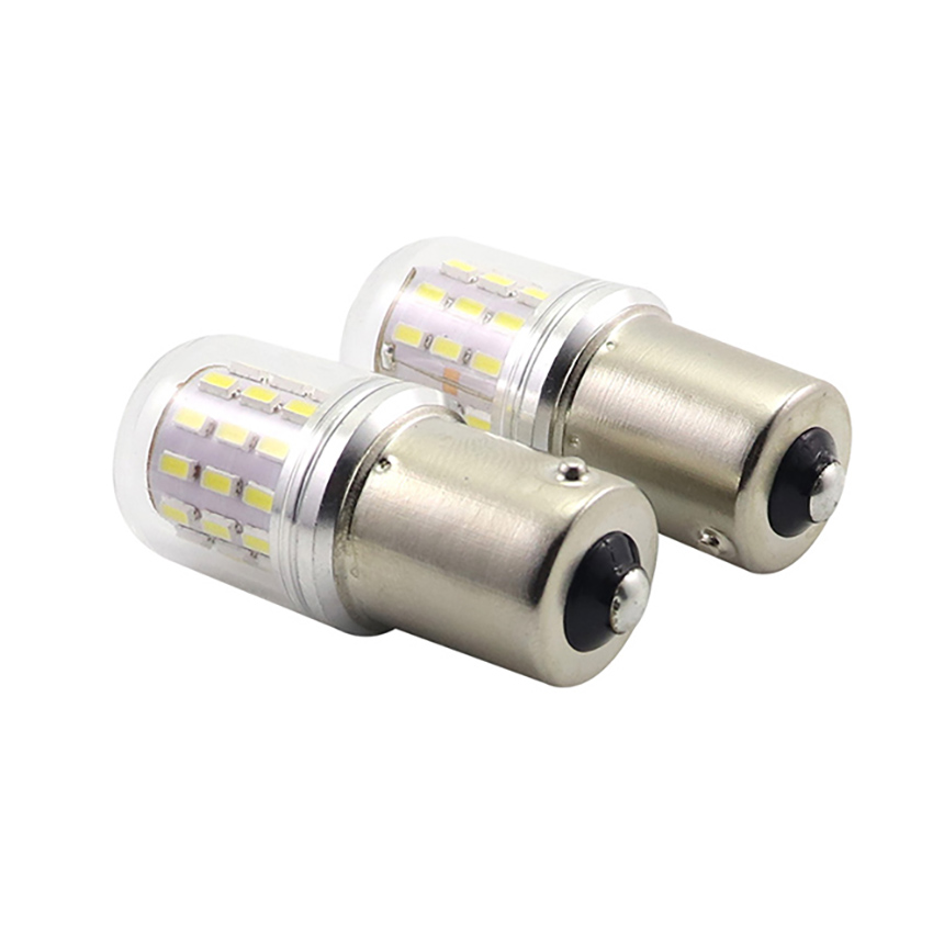 G18 miniature globe LED lamp side angle view showing 360-degree SMD array