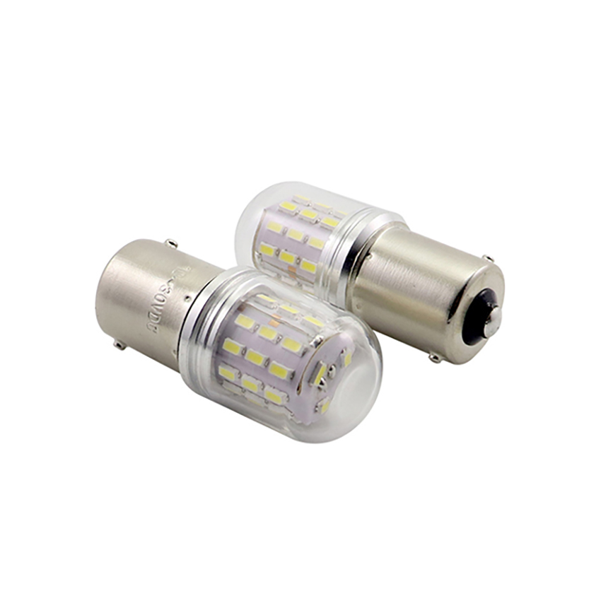 G18 LED bulb optical enclosure detail, clear and frosted lens optional