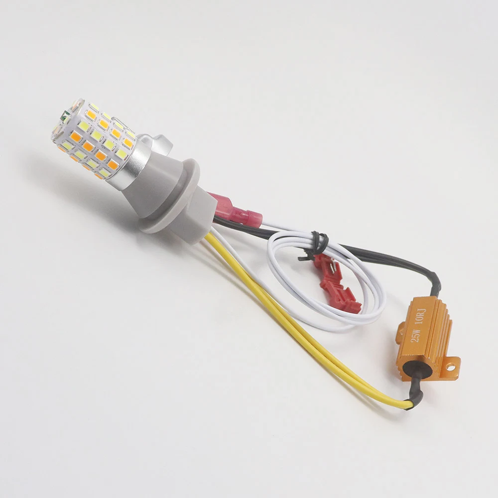 T20 Dual Color LED Bulb with 25W Load Resistor and Wire Tap