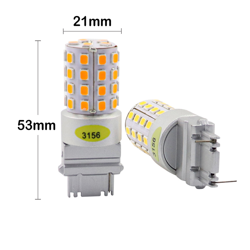 3157 3156 LED Bulb D21x53mm precision dimensional blueprint