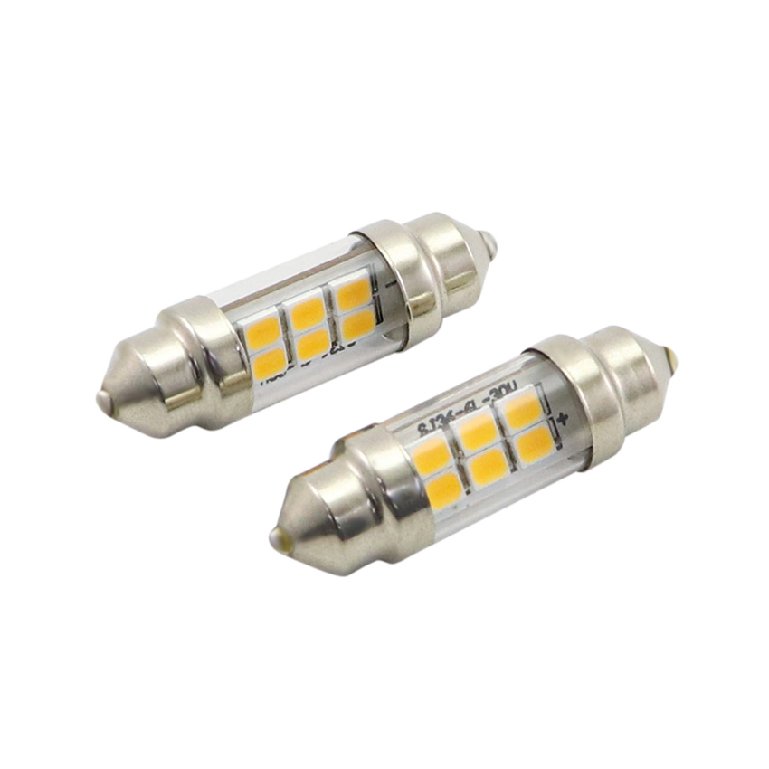 C5W festoon LED license plate bulb macro of constant-current circuit and soldering