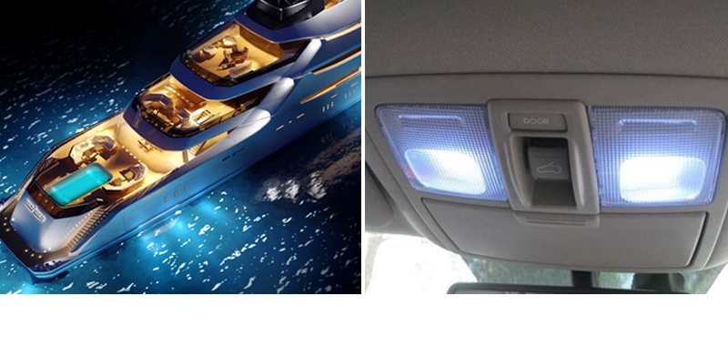 C5W festoon LED bulb marine yacht and car interior cabin illumination application