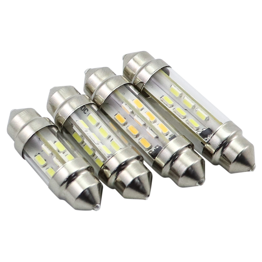 C10W SV8.5 festoon LED bulb horizontal profile with omnidirectional LED array