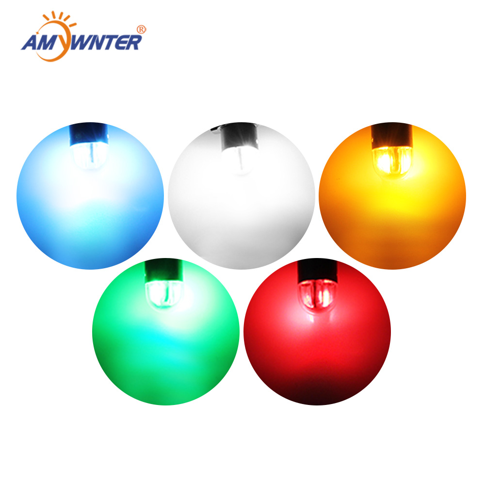 T10 LED bulb multi-color illumination options white warm white amber red ice blue green