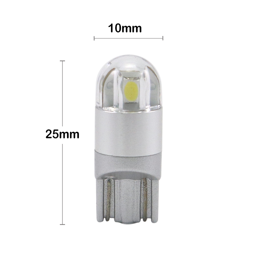 T10 W5W LED bulb engineering dimensional blueprint D10x25mm