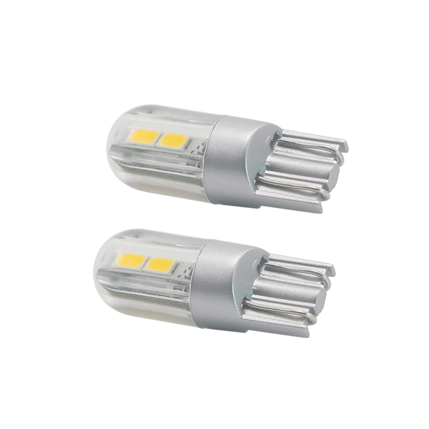 T10 wedge base miniature LED bulb side profile view