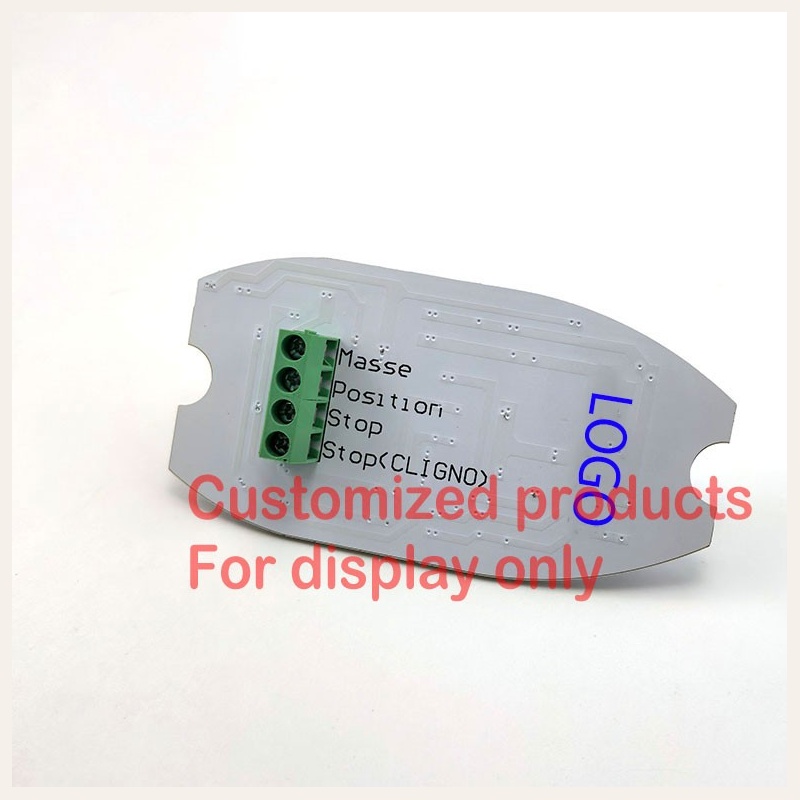 Custom motorcycle LED PCBA back view with screw terminal Masse Position Stop Cligno