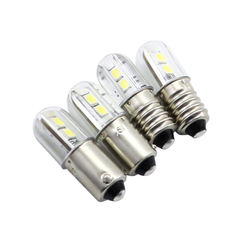 BA9s LED bulb side view showing dual face 4x SMD 2835 LEDs