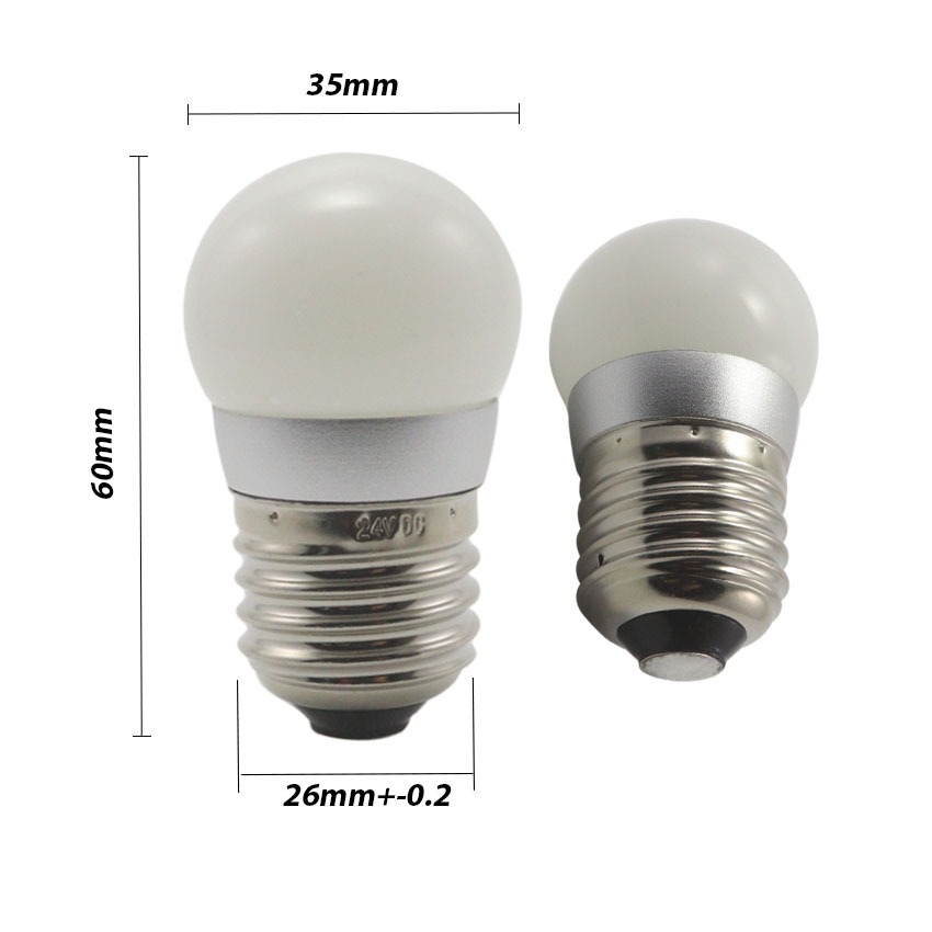 G35 low voltage LED bulb E27 Edison screw base dimensional blueprint D35x60mm