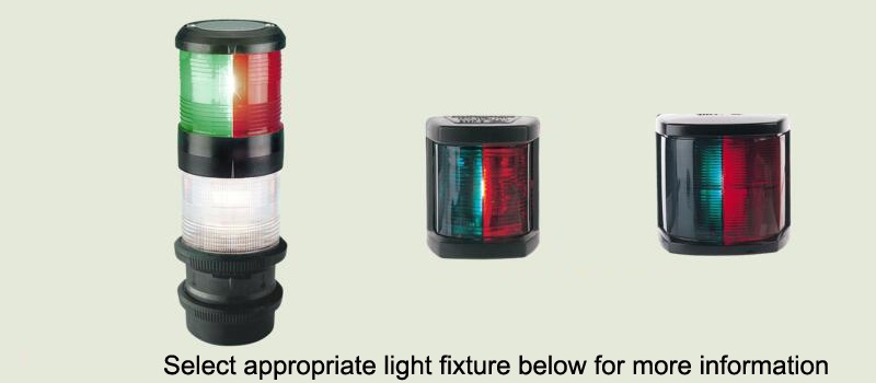 Standard certified marine navigation light housings compatible with T32 LED bulbs