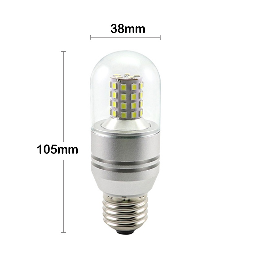 E27 T38 marine navigation LED bulb dimensional blueprint D38x105mm