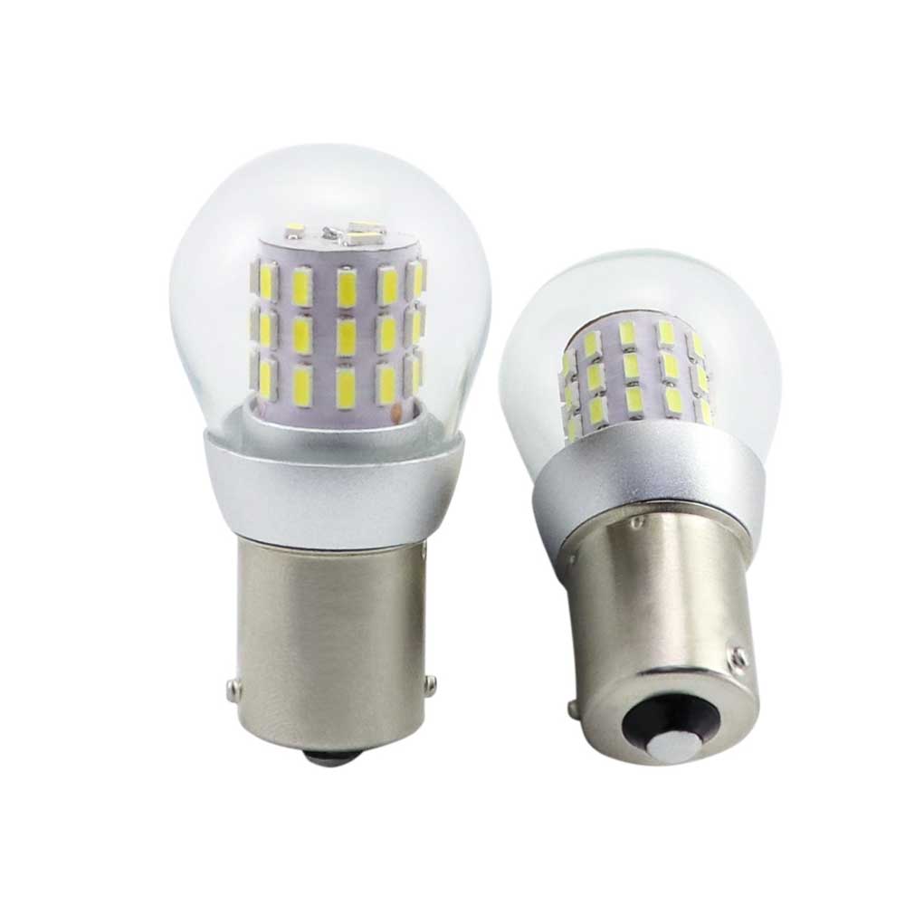 S25-39L marine LED bulb 39x SMD 3014 emitter array and nickel plated base