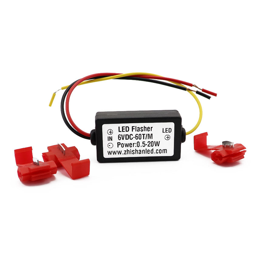 LED Flash Controller - 3-Speed Strobe Module for Motorcycle & Warning Lights