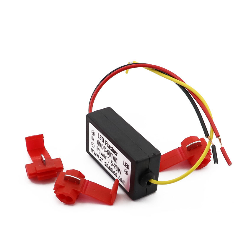 LED Flash Controller High-Angle View with Quick Splice Connectors