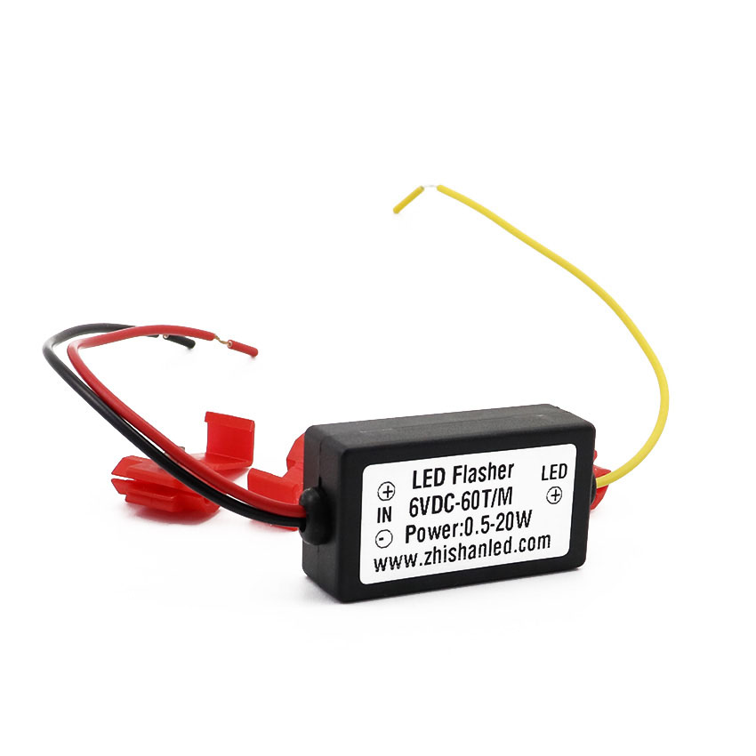 LED Flash Controller Three-Quarter View with Wiring