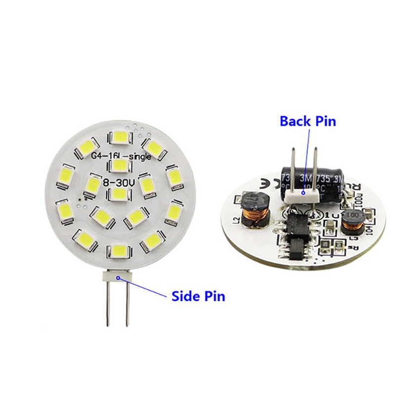 G4 round LED disc replacement bulb 2.5W 250LM studio product photography showcase