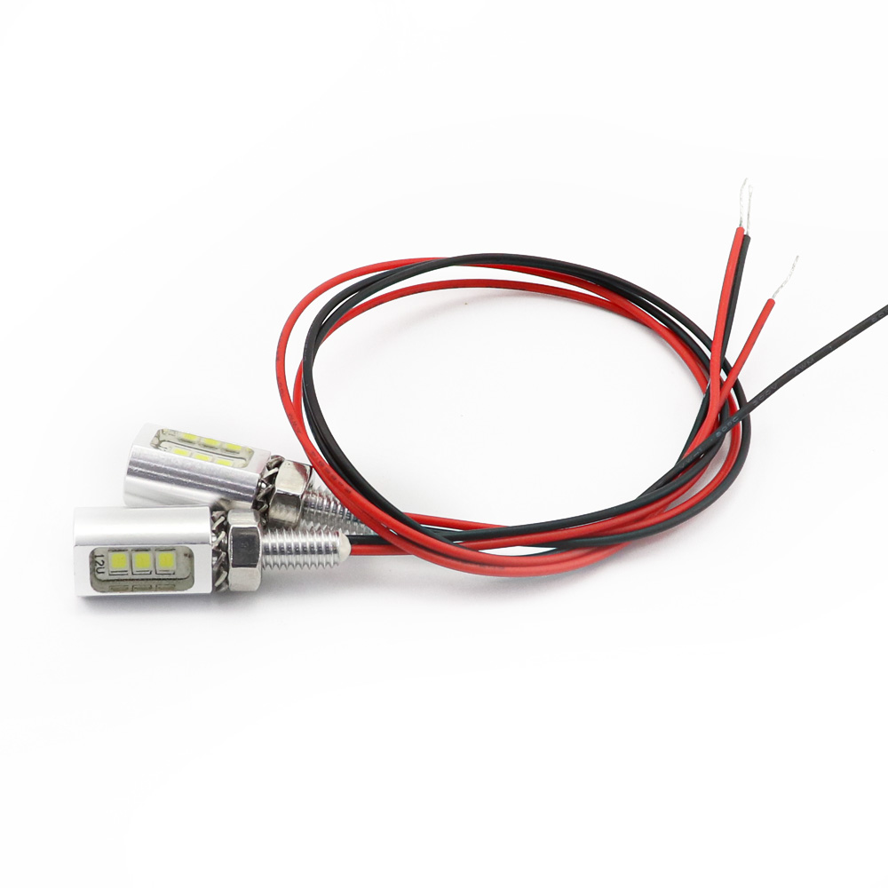 M6 waterproof license plate screw bolt lamp dual pair front display with lock washers