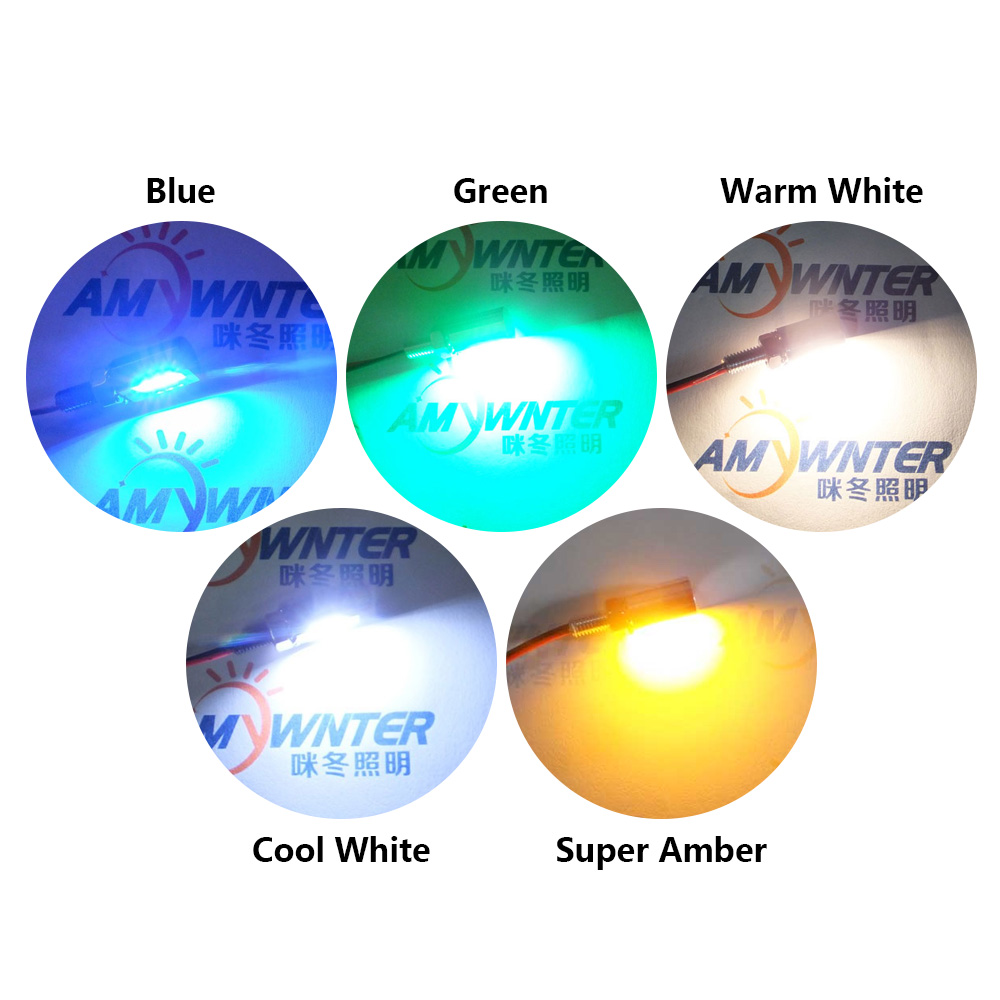 M6 LED bolt light vibrant multi color options cool white warm white amber blue green