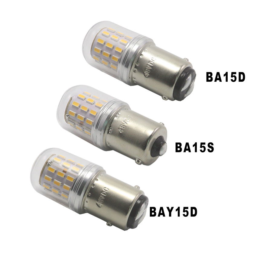 G18 LED self-flashing bulb horizontal perspective highlighting D18x43mm compact bayonet body