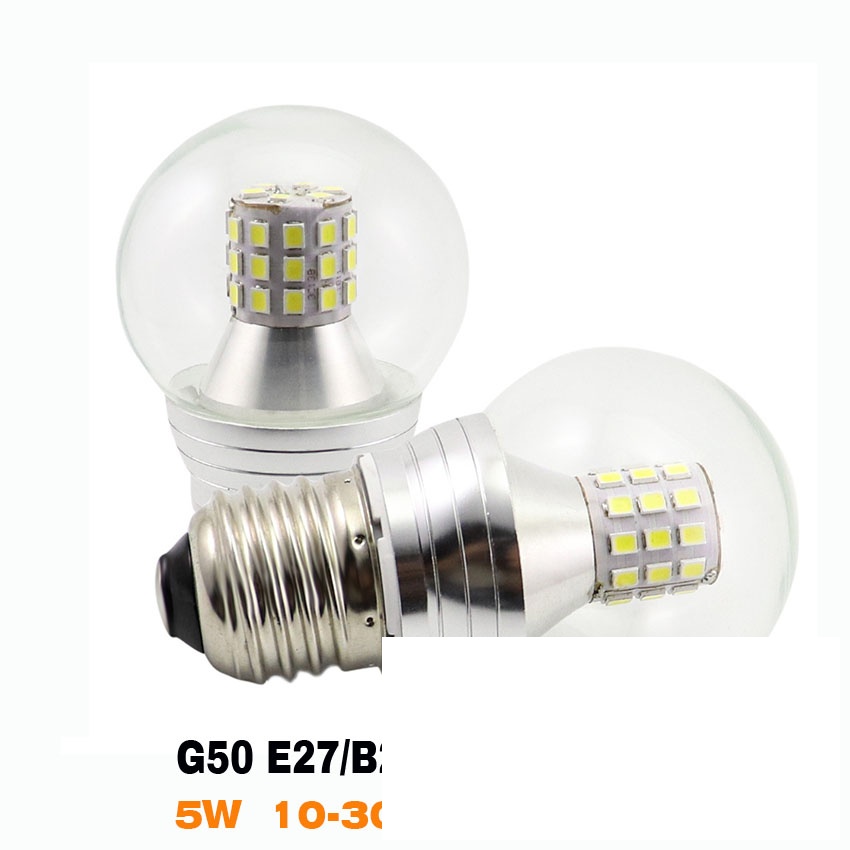 G50 low voltage LED globe bulb 5W 500LM with E27 screw base studio product showcase