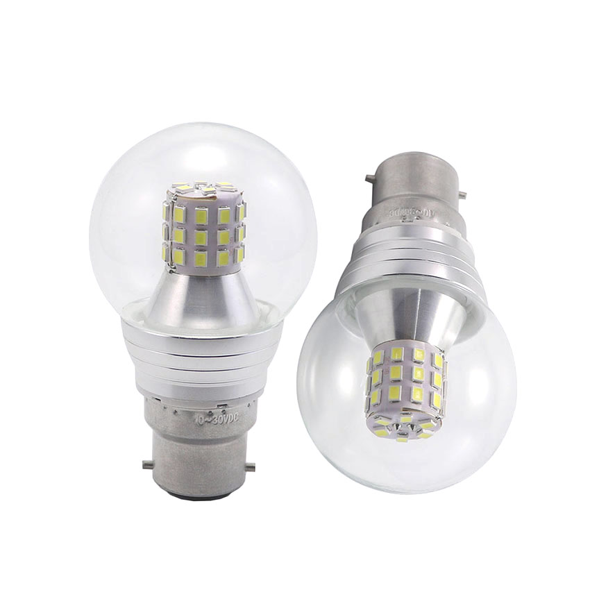 G50 globe LED replacement lamp standing profile with B22 bayonet dual pin base