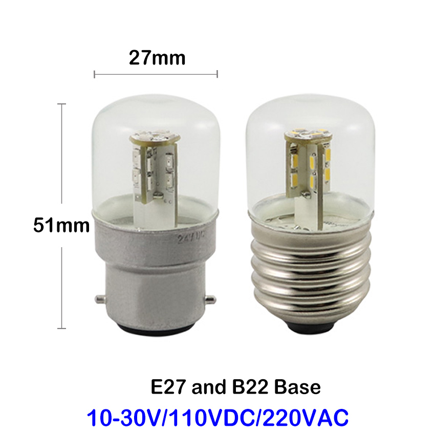 T28 LED globe replacement lamp standing profile with B22 bayonet dual pin base