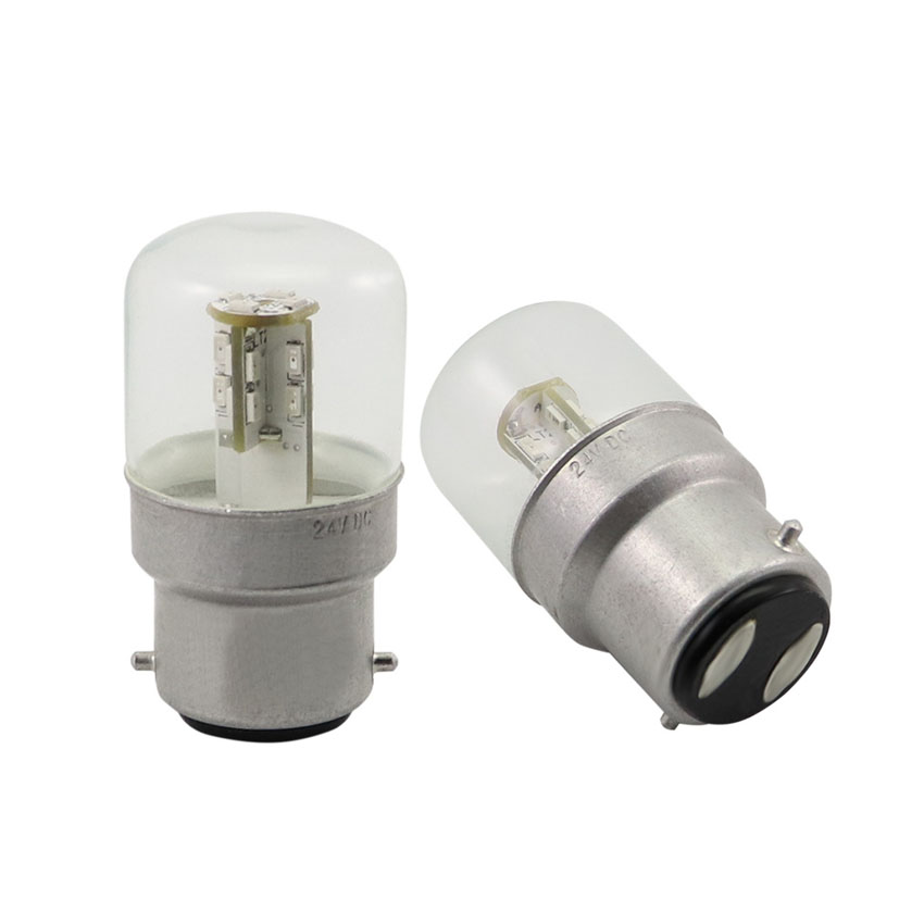T28 LED bulb internal radial cylindrical array showing 20 SMD 3014 emitters
