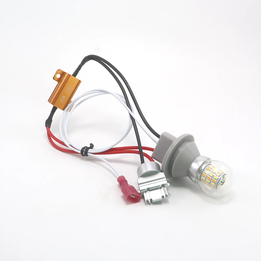 3156 Glass Cover LED Bulb 54x SMD 3014 Sealed Optical Design