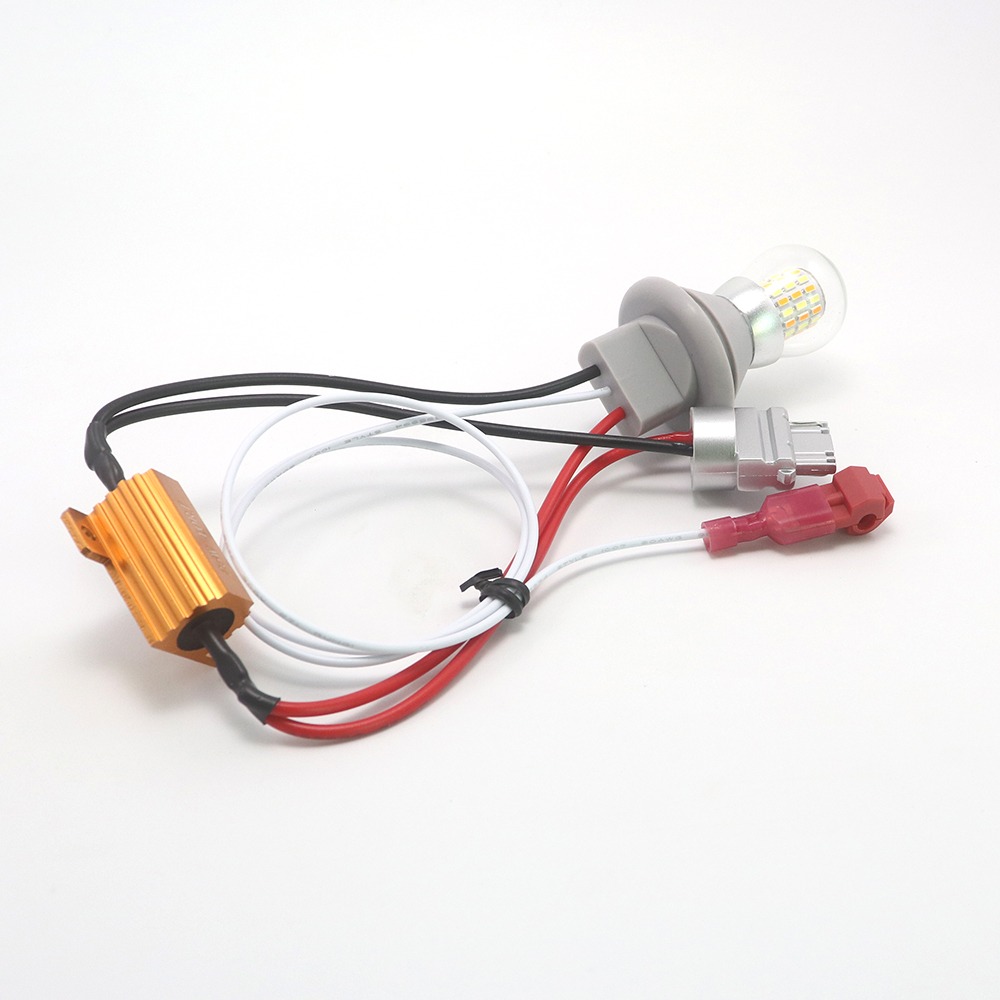 3156XC-54L14-10R Switchback Bulb with Inline Load Resistor Kit