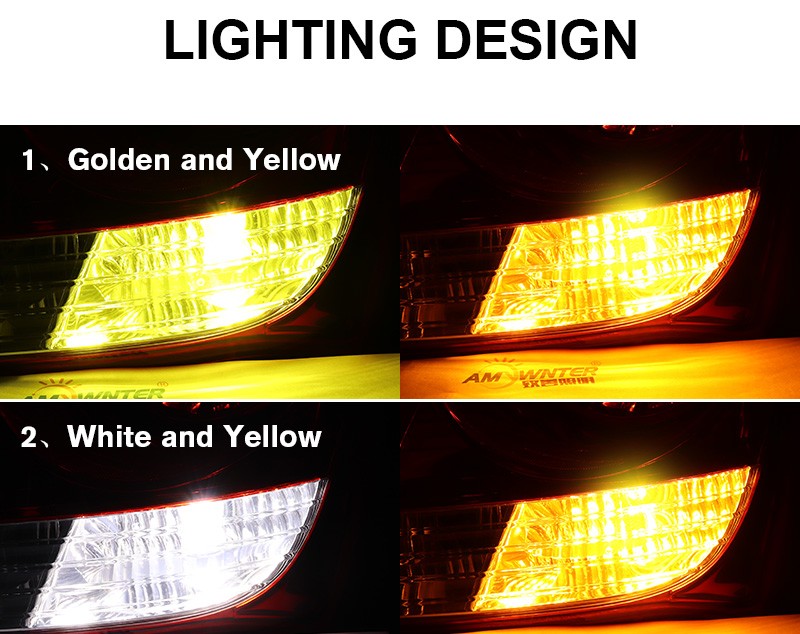 MIDCARS G18X-54L14 White and Yellow Dual-Color Combination
