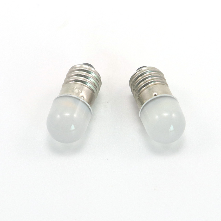 Ultra-short 25mm frosted BA9s LED bulb profile view for shallow instrument gauge clusters