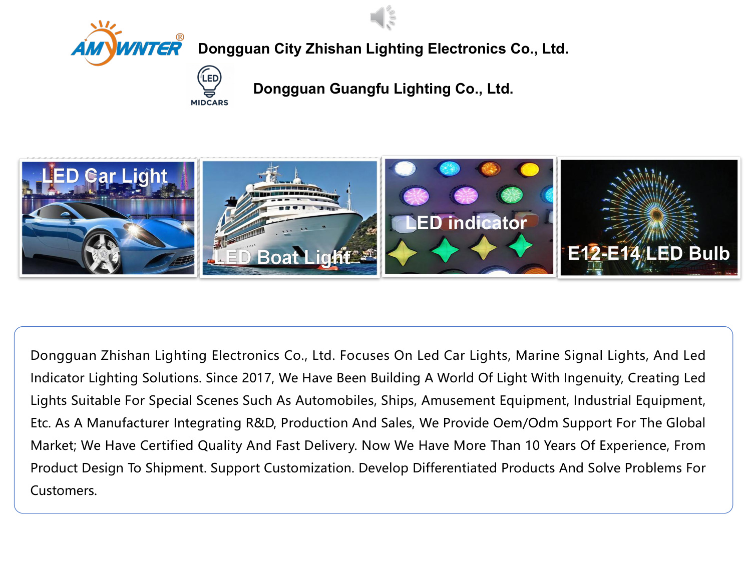MIDCARS® & Zhishan LED Lighting Product Catalog (2026 Edition)