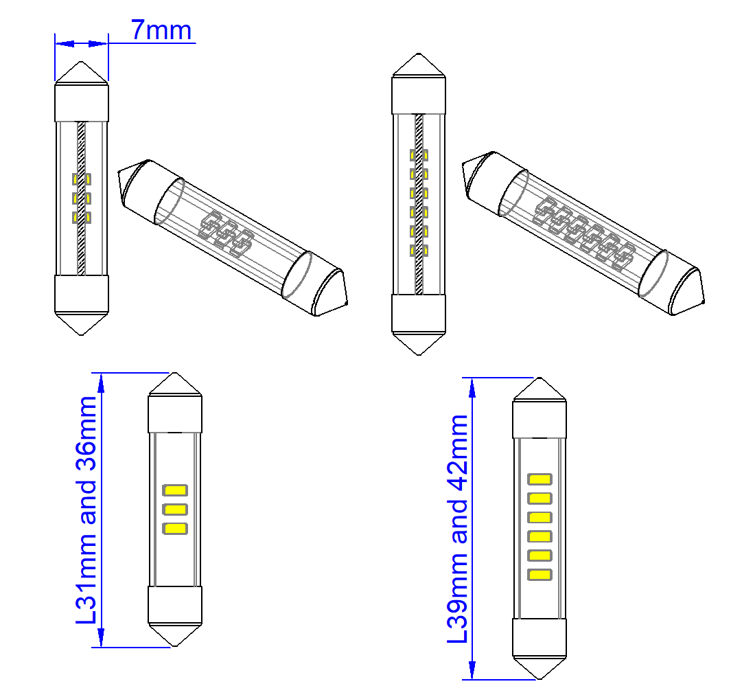 Festoon C10w Led Bulb