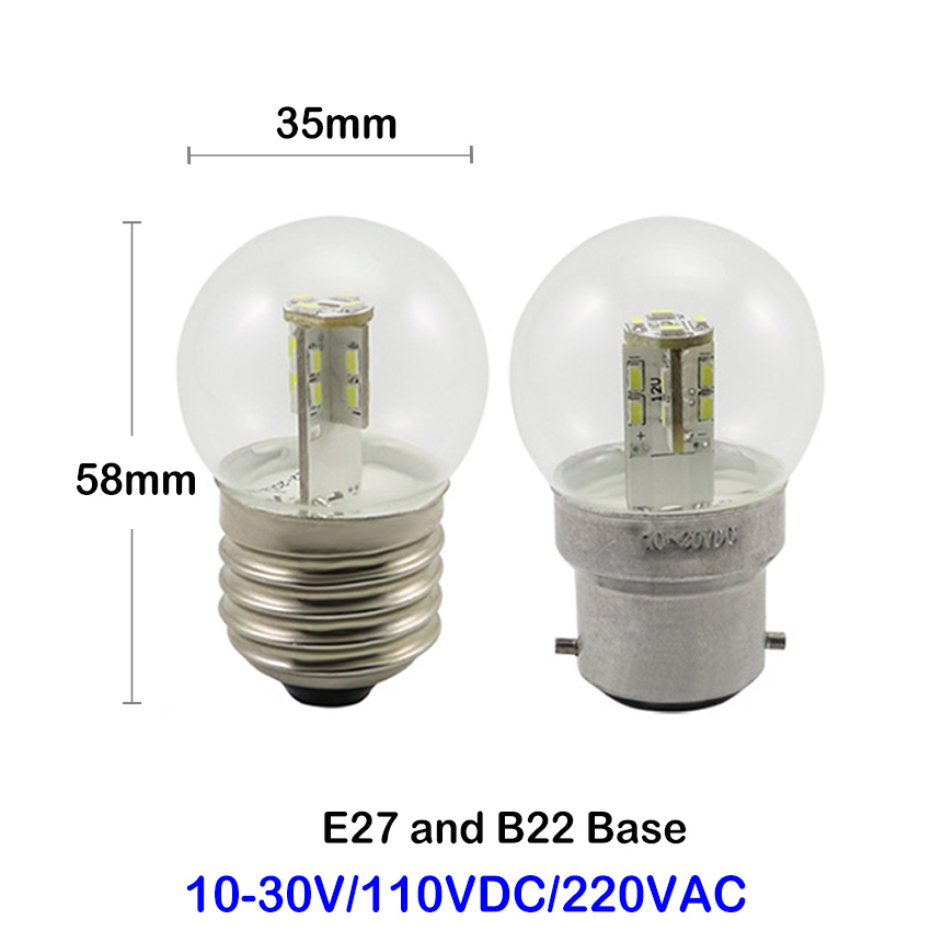 24V G35 LED Bulb E27 B22 Base