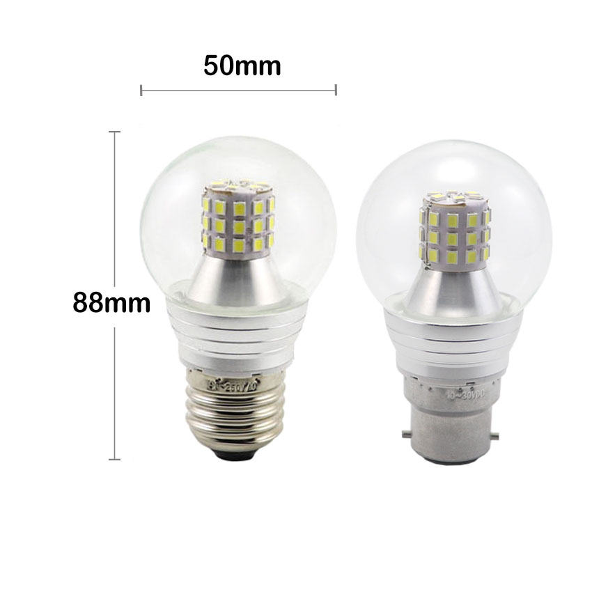 G50 5W LED Bulb 10-30VDC and 48-80VDC
