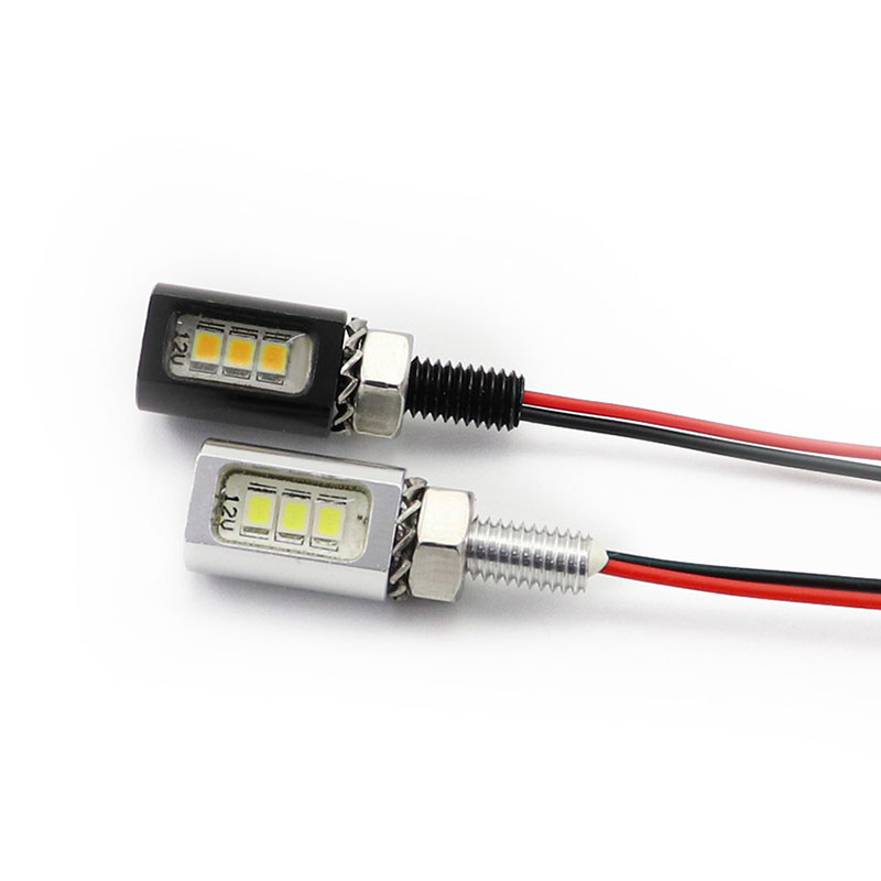 Motorcycle LED license plate light 12V and 24V