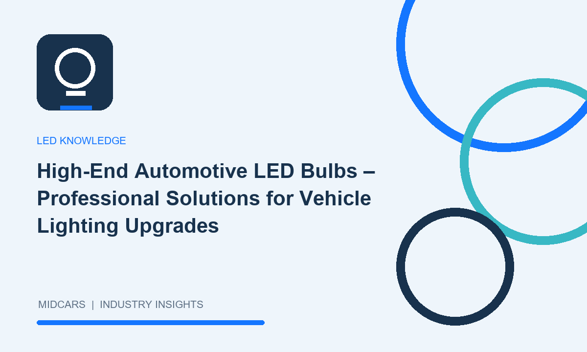 High-End Automotive LED Bulbs – Professional Solutions for Vehicle Lighting Upgrades