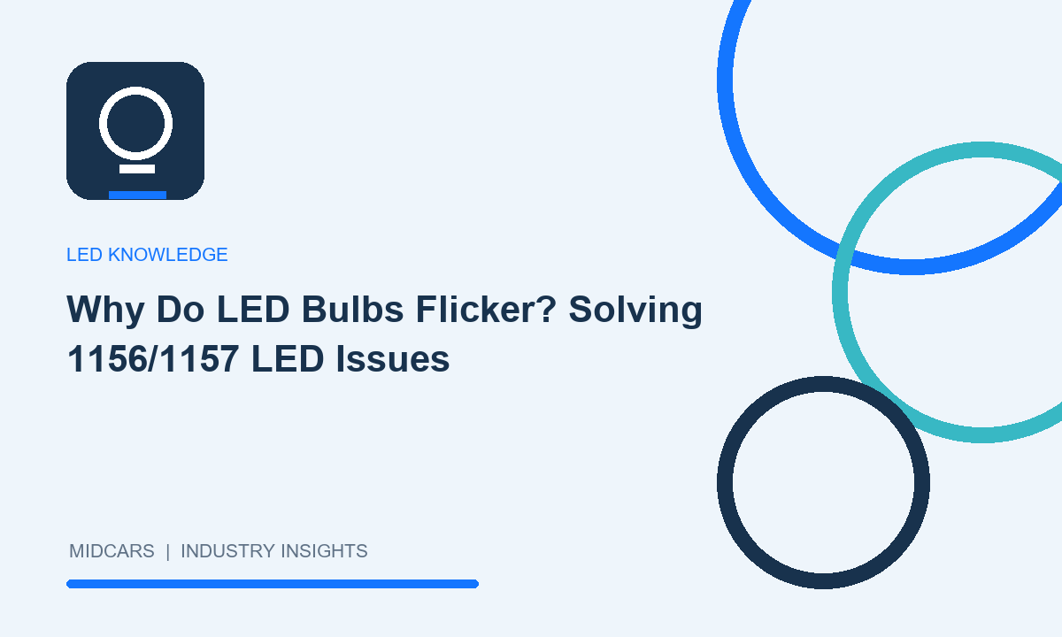 Why Do LED Bulbs Flicker? Solving 1156/1157 LED Issues