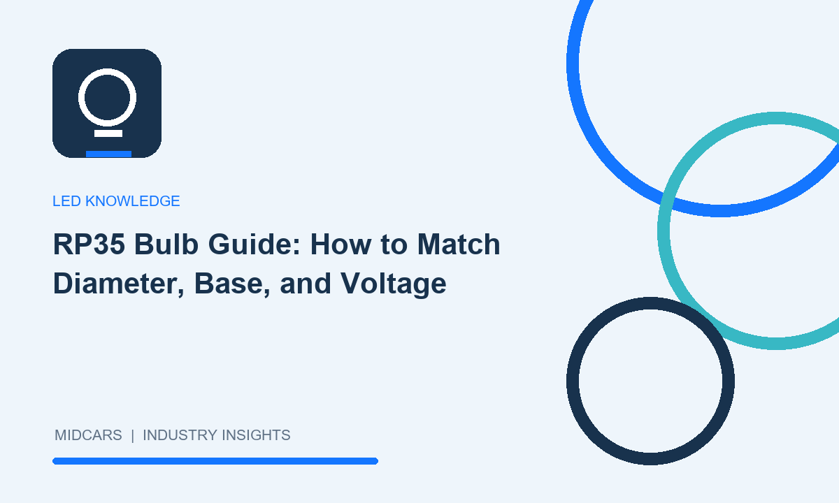 RP35 Bulb Guide: How to Match Diameter, Base, and Voltage