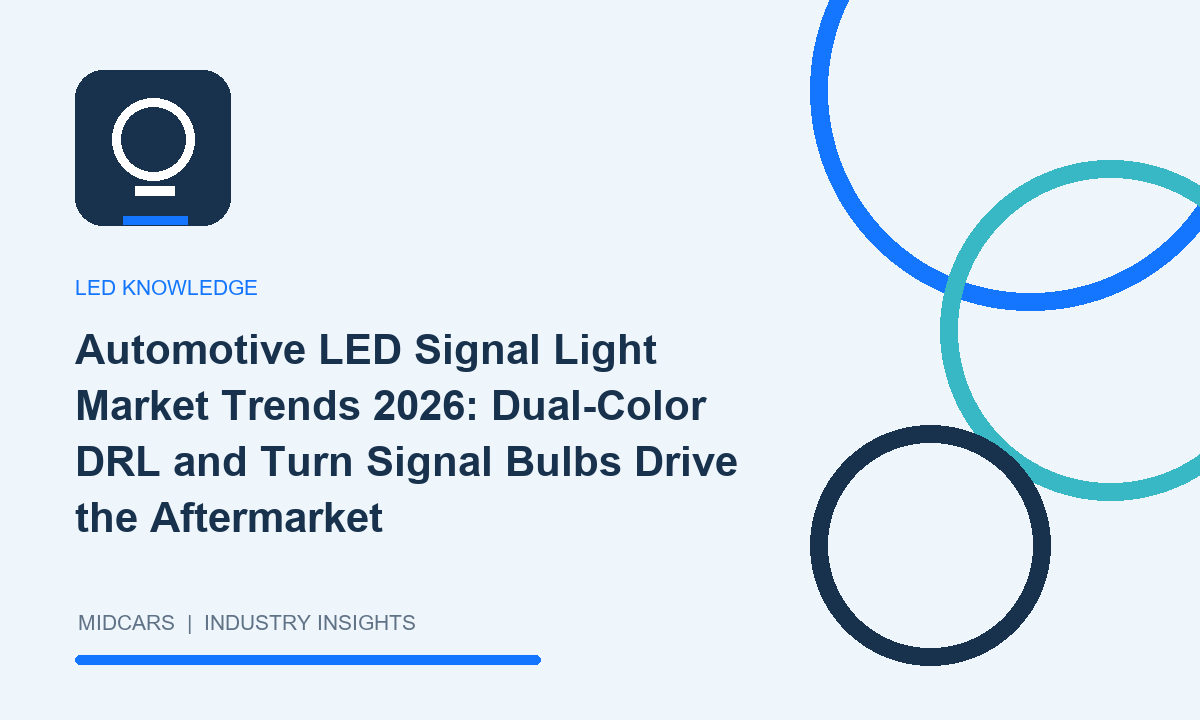 Automotive LED Signal Light Market Trends 2026: Dual-Color DRL and Turn Signal Bulbs Drive the Aftermarket